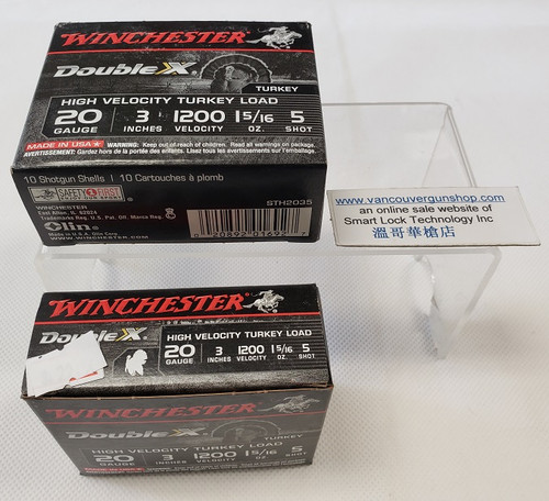 Winchester Double X Hi-Velocity Turkey Load Ammo 20 Gauge 3" #5 Shot 10 Round Box
