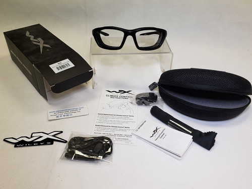 Wiley X 858 Brick Sunglasses Matte Black Clear Lens (On Sale 25% off)