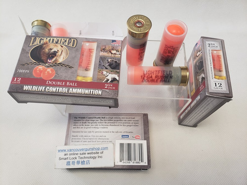 Lightfield CWDB-12 Double Ball Wildlife Control Slugs 12 GA, 2-3/4 in