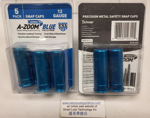 A-Zoom 12311, 12 Gauge Snap Caps Aluminum Blue 5 shells per Pack (Out of Stock)