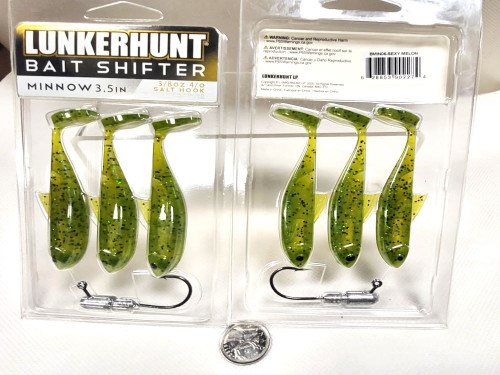 Lunkerhunt BMIN06 Bait Shifter Minnow Kit, 3.5", Sexy  3 pcs