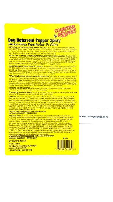 Dog & Coyote Attach Deterrent Pepper Spray - 40 grams with holster Expire 2026