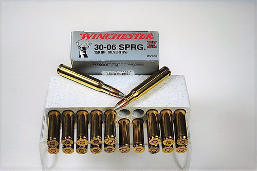 Winchester X30063 Super-X Rifle Ammo , 30-06 Springfield, Silvertip, 150 Gr, 2910 fps, 20 Rds
