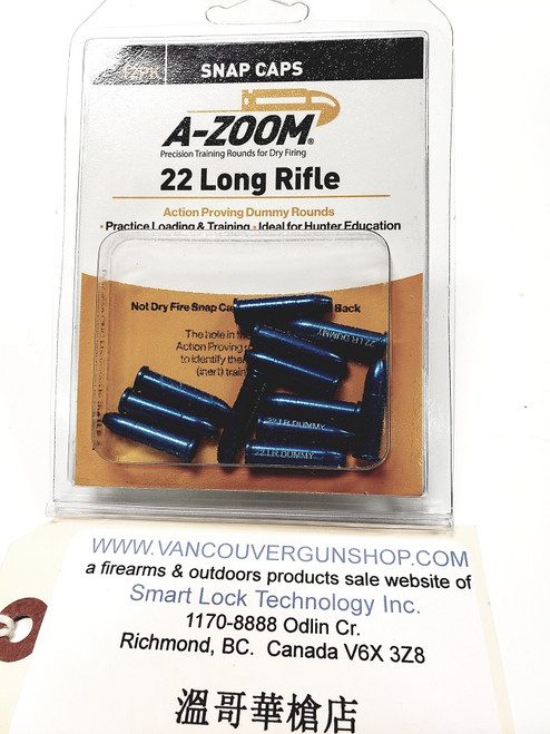 A-Zoom 12206 Rimfire Snap Cap, 22 Long Rifle 12Pk