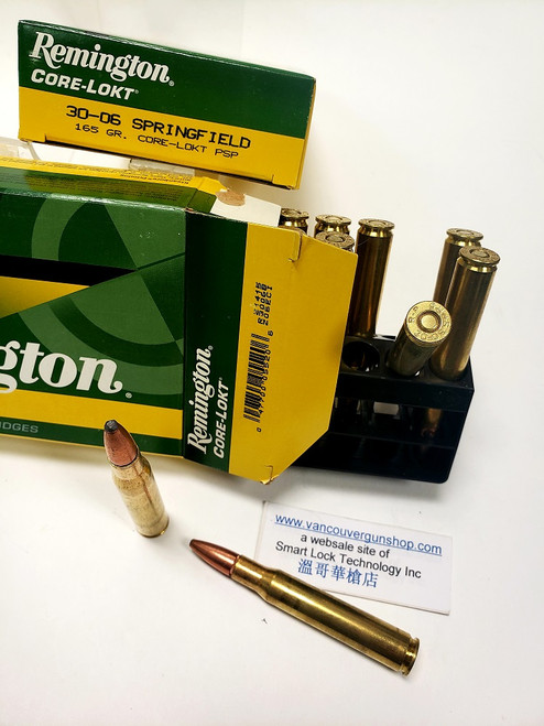 Remington Express 30-06 Springfield Ammunition 20 Rounds 165 Grain Core-Lokt PSP Soft Point Projectile 2800 fps