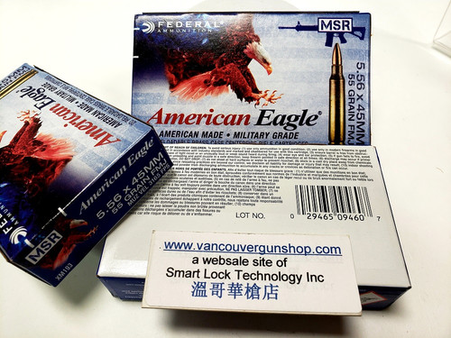Federal American Eagle XM193 5.56 NATO 55 Grain FMJ BT 20 Round Box (Out of Stock)