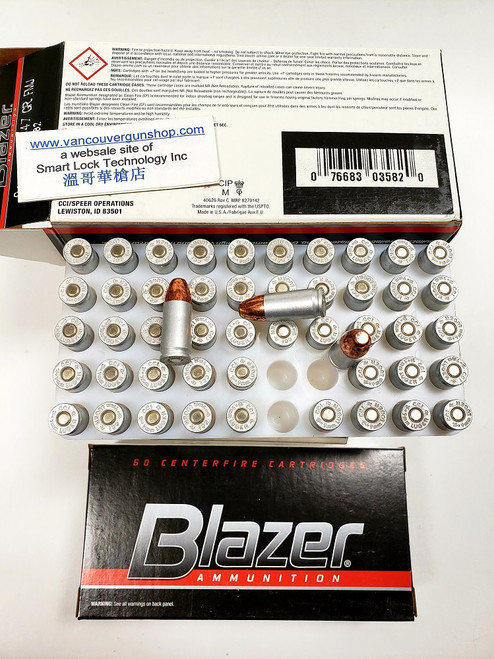 CCI 3582 Blazer Centerfire Pistol Ammo 9mm Luger 147Gr TMJ Blazer, Aluminum Case, 50 Rnd  per box (Out of Stock)