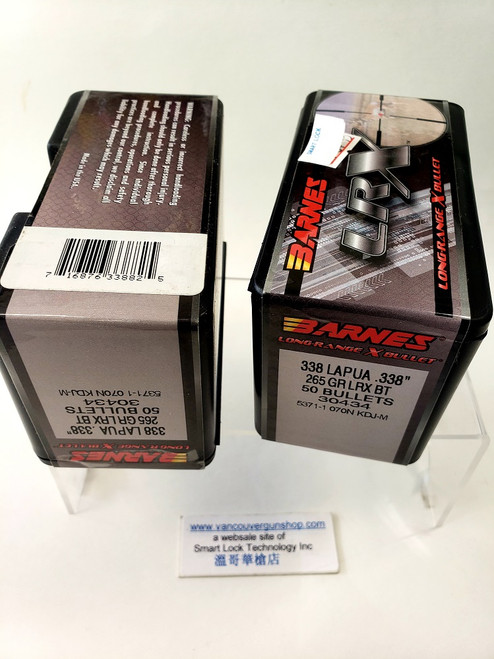 Barnes LRX Hunting Rifle Bullets 338 Lapua (338 Diameter) 265 Gr LRX BT 50 ct