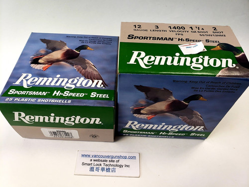 Remington Sportsman Hi-Speed Steel Loads 12 Ga 3 inches 1 1/4  oz #2 1400 fps 25 Shells