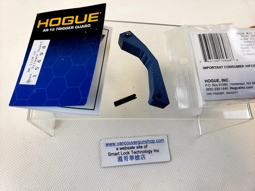 HOGUE AR15 /M16 Contour Trigger Guard G10 G-MASCUS BLUE LAVA  #15698