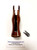 Hogue 10820 K or L Sq. Butt, Coco Bolo Stripe Cap, Wood, Revolver Grip. Fits S&W Model 10, 686