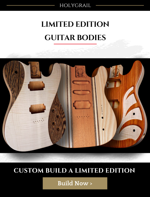 Holygrail Limited Edition Telecaster Guitar Bodies Featuring a Range of  Exclusive Holygrail Guitar Company's Designs