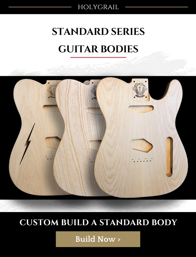 Standard Series Customizable Telecaster Guitar Bodies made from superior grade alder and southern Georgia swamp ash