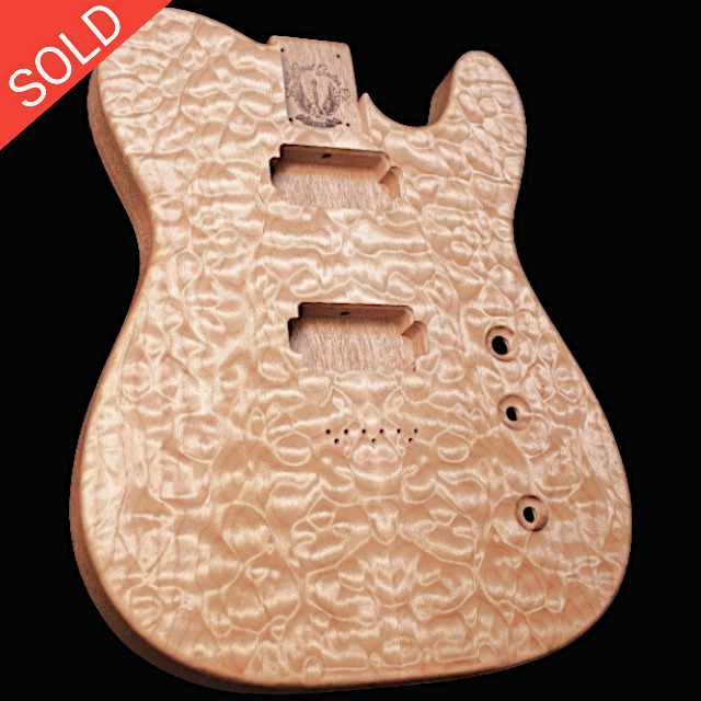 Custom Quilted Maple Top Telecaster Body By HolyGrail Guitar Co.