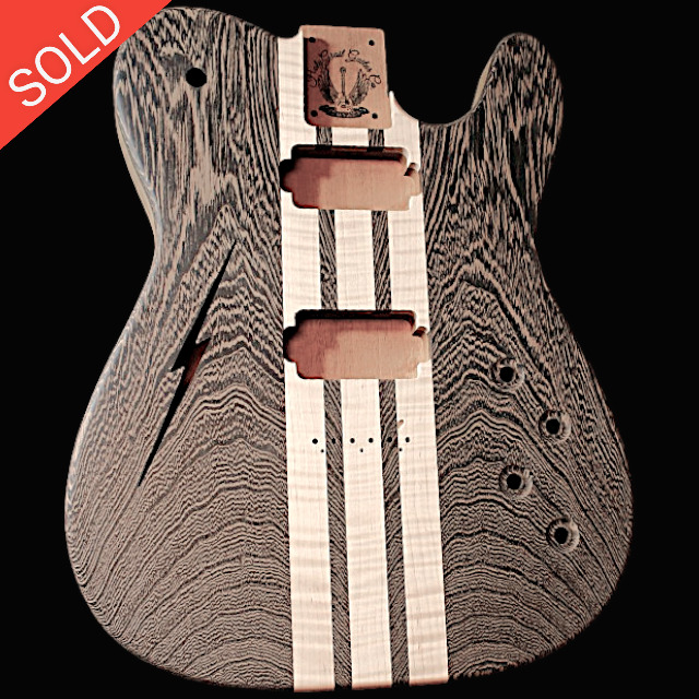 Wenge Top LP Style Custom Telecaster Body By HolyGrail Guitar Co.