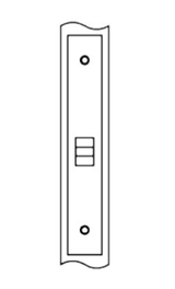 Accurate No. 8825RL Passage and Closet Roller Latch