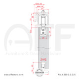 Evolution Fitting set No. K.050.2.3.S/C  & Upper Track No. 8010.01280 (Other types of upper tracks available)