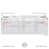 Evolution K.080.2.3.S - Sliding Door Fitting Set