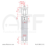 Evolution Fitting set No. K.080.3.3.C/S  & Upper Track No. 8010.01280 (Other types of upper tracks available)