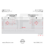 Evolution K.080.3.3.S - Sliding Door Fitting Set 