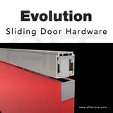 Evolution No. K.120.2.3.S Fitting Set for sliding wood door, up to 264lbs/120kg