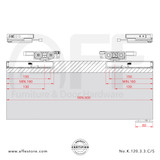 Evolution K.120.3.3.C - Sliding Door Fitting Set Placement