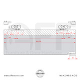  Eclettica K.240.0.4.C/S - Sliding Door Fitting Set