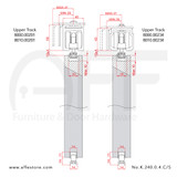 Eclettica K.240.0.4.C/S -  & Upper Track No. 8000.00201, 8010.0020, 8000.00234, 8010.00234