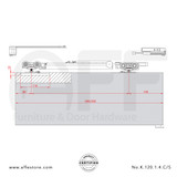 Eclettica K.120.1.4.C - Sliding Door Fitting Set 