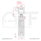 Eclettica K.050.2.4.C & Upper Track No. 8010.01280 (Other types of upper tracks available)