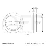 Accurate 23DR Round Drop Ring Pull 