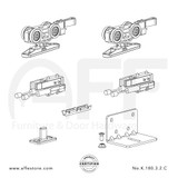 STEP No. K.180.3.2.C Sliding Door Fitting Set - Components