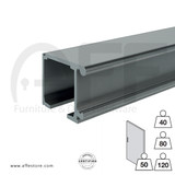 Wall Mounted Sliding track No. 8000.01700,  8010.01700 for max. door  weight from 88Lbs.(40Kg) up to 254Lbs (120Kg)