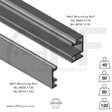 Wall Mounted Sliding track No. 8000.01700,  8010.0170 and Wall Mounting Rail 8000.1710, 8000.1720