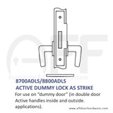 Accurate No. 8700ADLS/8800ADLS  Active  Dummy Lock As Strike