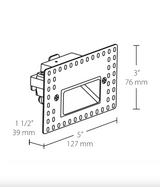 Step-light Recessed, FSLEDH3YYS/120/TL, 3W LED, Silver Finish