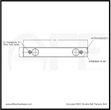 Accurate 04DC double ball catcher transom bolt