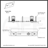 Accurate No. 04DC  Double Ball / Transom Bolt