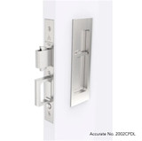 Accurate 2002CPDL Combination Pocket Door Lock-Edge Pull and Flush Pull