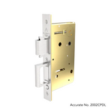 Accurate 2002CPDL Combination Pocket Door Lock-Edge Pull