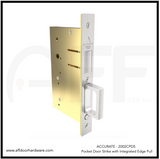 Accurate No. 2002CPDS-SD Pocket Door Strike with Edge Pull for Narrow Stiles (2-7/8" depth)