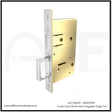 Accurate No. 2002CPDS-SD Pocket Door Strike with Edge Pull for Narrow Stiles (2-7/8" depth)