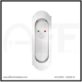 Accurate No. CA2002-OI - 7 X 2-1/4 - Arched Flush Pull Emergency Coin Release with Occupancy Indicator