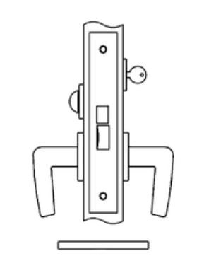 Accurate No. 8624 Dormitory, Entrance or Storeroom Lock
