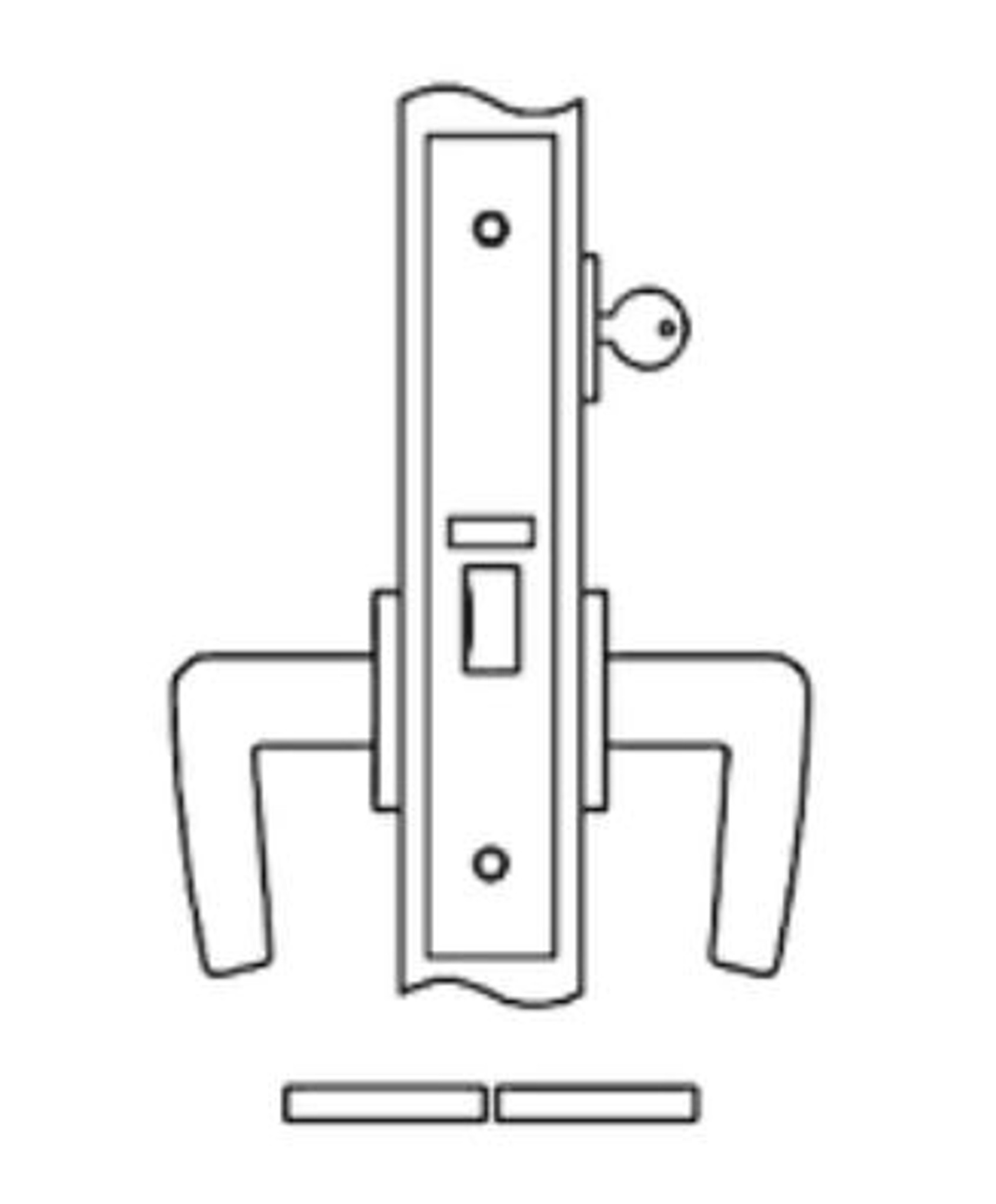 Accurate No. 8659 Storeroom or Closet Lock