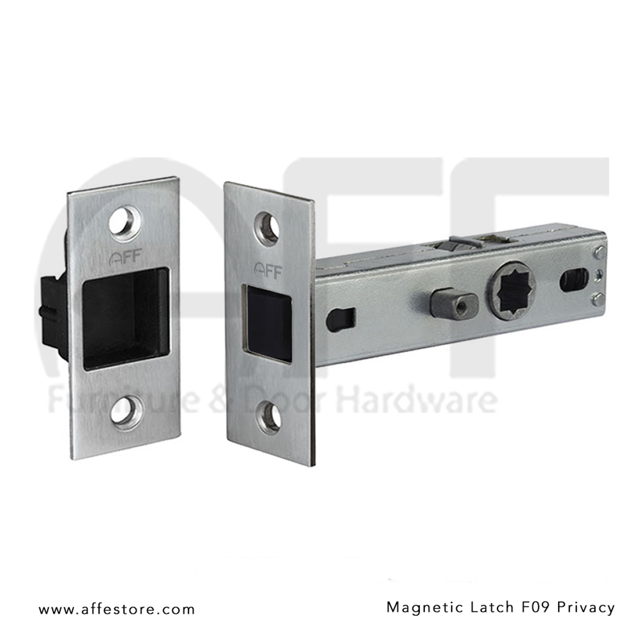 magnetic door latch magnet m96wc-50 sn, satin nickel, wc
