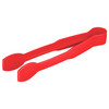 9" Flat Grip Polycarbonate Tongs - Red