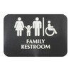 (Black, 6" x 9") "Family Restroom"