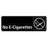 (Black 9" x 3") "No E-Cigrettes"