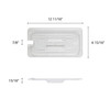 Third Size Slotted Clear Polycarbonate Food Pan Lid